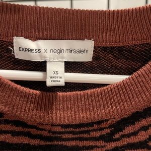Women’s midi sweater dress- size Xs. Brand- express- animal print